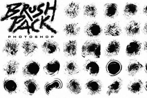 Download 32 Splatter Ink Photoshop Brushes - Splatter Collection