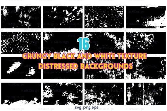 Download Grungy Black and White Texture Pack - Black Collection