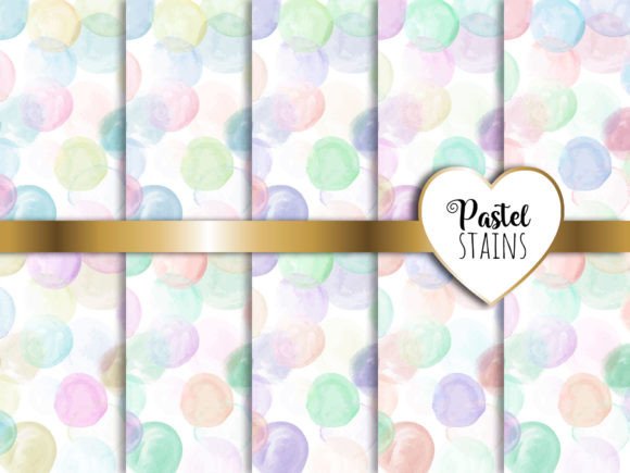 Download Pastel Watercolor Stains Digital Papers - Watercolor stains Collection