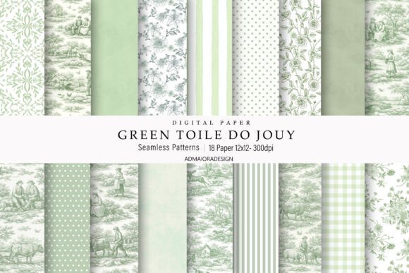 Download Toile De Jouy Digital Paper - Digital Collection