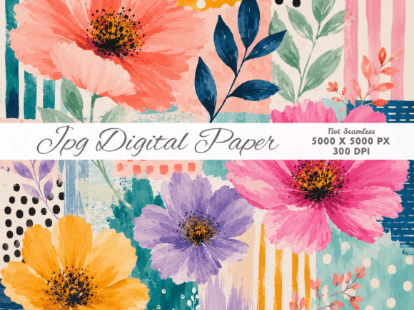 Download Creative Abstract Texture Digital Paper - Digital Collection