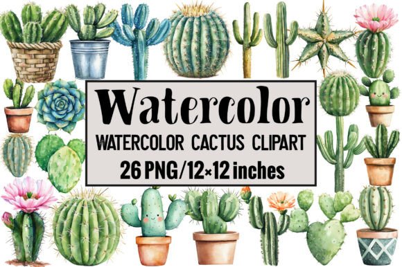 Download Watercolor Cactus Clipart - Cactus clipart Collection
